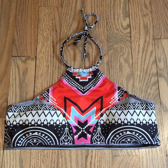Ethnic Style Halter Geometrical Print Bikini - Picture 3 of 5